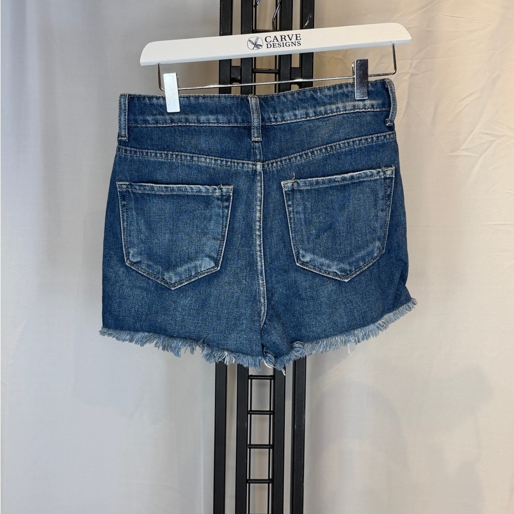 Nature‎ Denim Ripped Denim Shorts - Blue - Picture 5 of 5